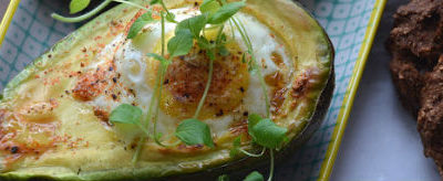Baked eggs with Avocado Recipe