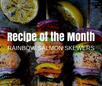 Rainbow Salmon Skewers