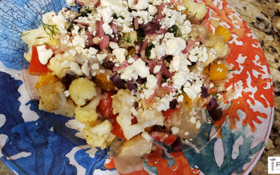 Cooking @ Home: Skillet Greek Souvlaki & Spiced Pomegranate Pears