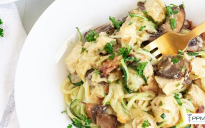 Zucchini Noodle Carbonara