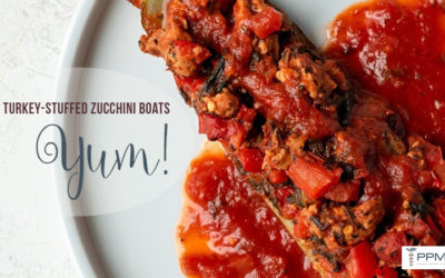 Turkey-Stuffed Zucchini Boats