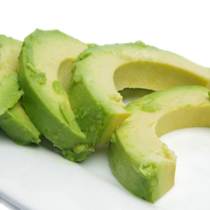 Image of sliced avocado nestled together for healthy recipes nutritionist ppma