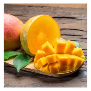 Image of mango cut in half with cubed mango PPMA private physicians medical associates