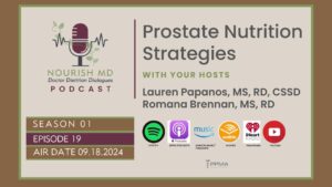 S01 E 19 Prostate Nutrition Strategies Nourish MD Podcast PPMA