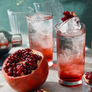 An image of a Cinnamon spice apple cider vinegar (ACV) mocktail for healthy holidays 