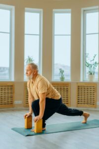 A man choosing a healthy lifestyle.