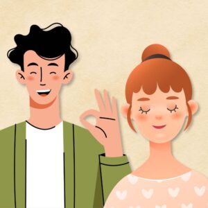 Couple feeling healthy and happy