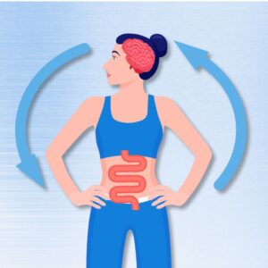 Graphic showing the gut-brain connection for Trust Your Gut: The Brain & Gut Connection