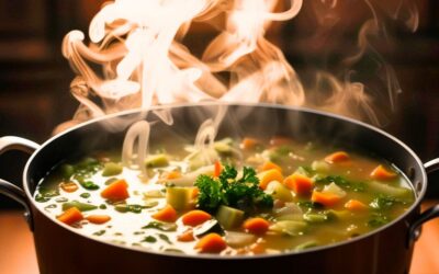 Bone Broth Vegetable Soup with White Beans & Kale