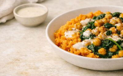 Creamy Calming Sweet Potato & Chickpea Bowl Recipe